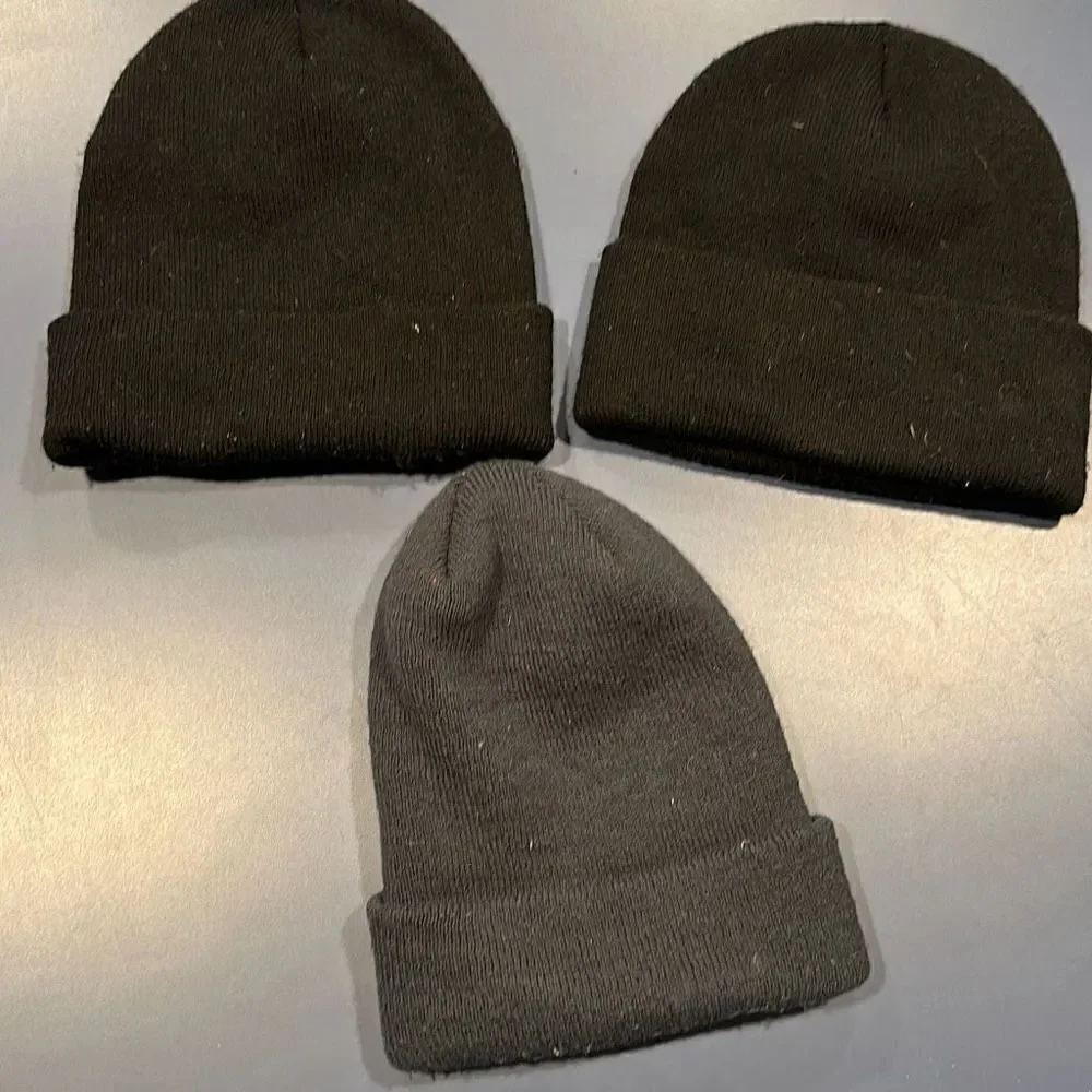 Little Boys Soccer, Football and Baseball Patch Beanie Hats (3)